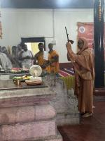 Purnahuti and Pujana by HH Swamiji at Shri Vishveshwara Venugopala Temple; Paduka Pujana (14 Feb 2026) Pictures Courtesy of Shri Shriram Shirali